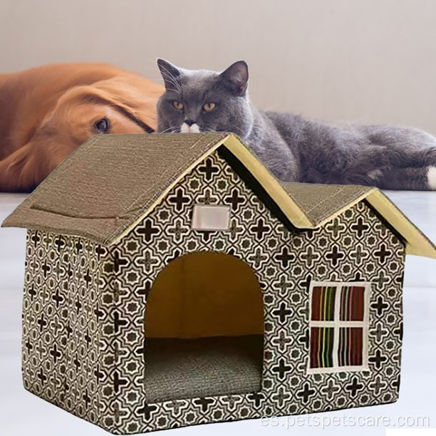 Cat House Outdoors a prueba de interiores Pet Waterproof