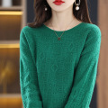 Hoodies And Sweatshirts Round neck solid diamond knit jumper for women Factory