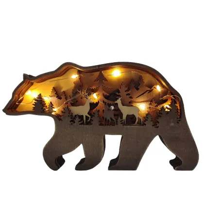 Wholesale 3D Wooden Crafts: Forest Animals Home Decorations, Ornaments & Carvings