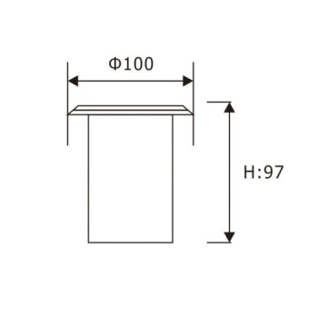 LEDER Jalur Aktif 3W LED Inground Light