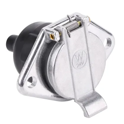 7 Way Plug 24V Trailer Plug Universal Wiring Connector Adapter Socket