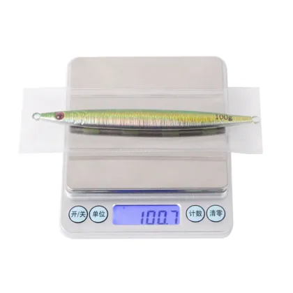 60g-100g Conical Fast Sinking Wood Jig for Sea Fishing: Trout, Carp, Tuna, Grouper, GT