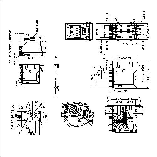 ATRJ5922-8P8C-X-C2-G-B