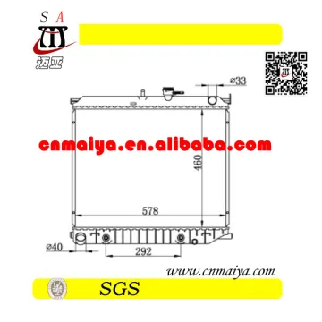 1520962 autoparts for radiator