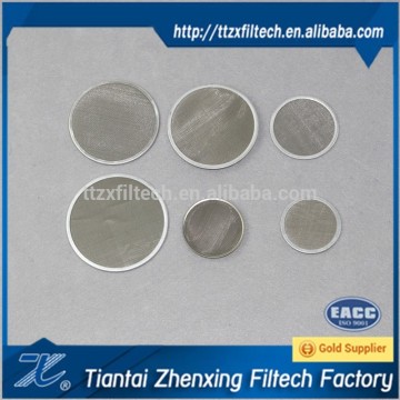 stainless steel wire mesh filter disc
