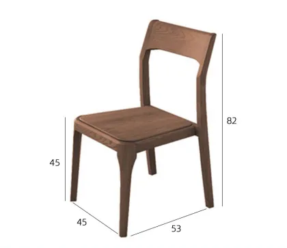 Fanrui Solid Wood Chair - North American Ash Wood Dining Chair