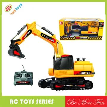 6ch exacvator with light toys rc truck