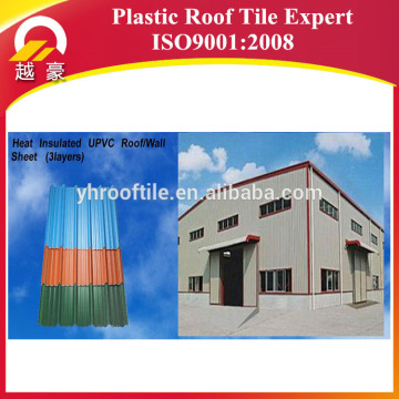 Fire/Sound/Watervproof Plastic Roofing Sheet Used For Warehouse