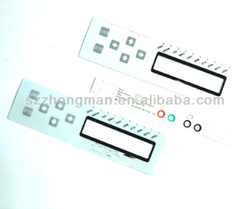 Custom metal dome membrane switch with transparent window