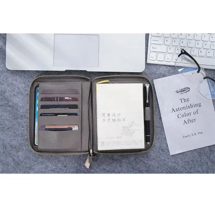 Grey Japan Style A6 Zippered Hobonichi Notebook