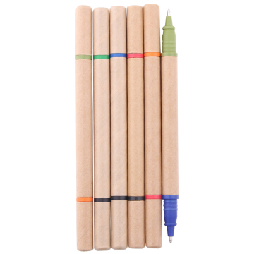 Recyclable Eco-Friendly Paper Pen: Double Green Writing Solution
