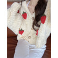 women's autumn and winter thick strawberry sweater