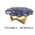 blue agate round table