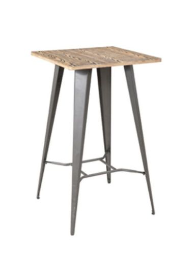 Τετράγωνο ξύλινο τραπέζι από μπαμπού βιομηχανικού στυλ