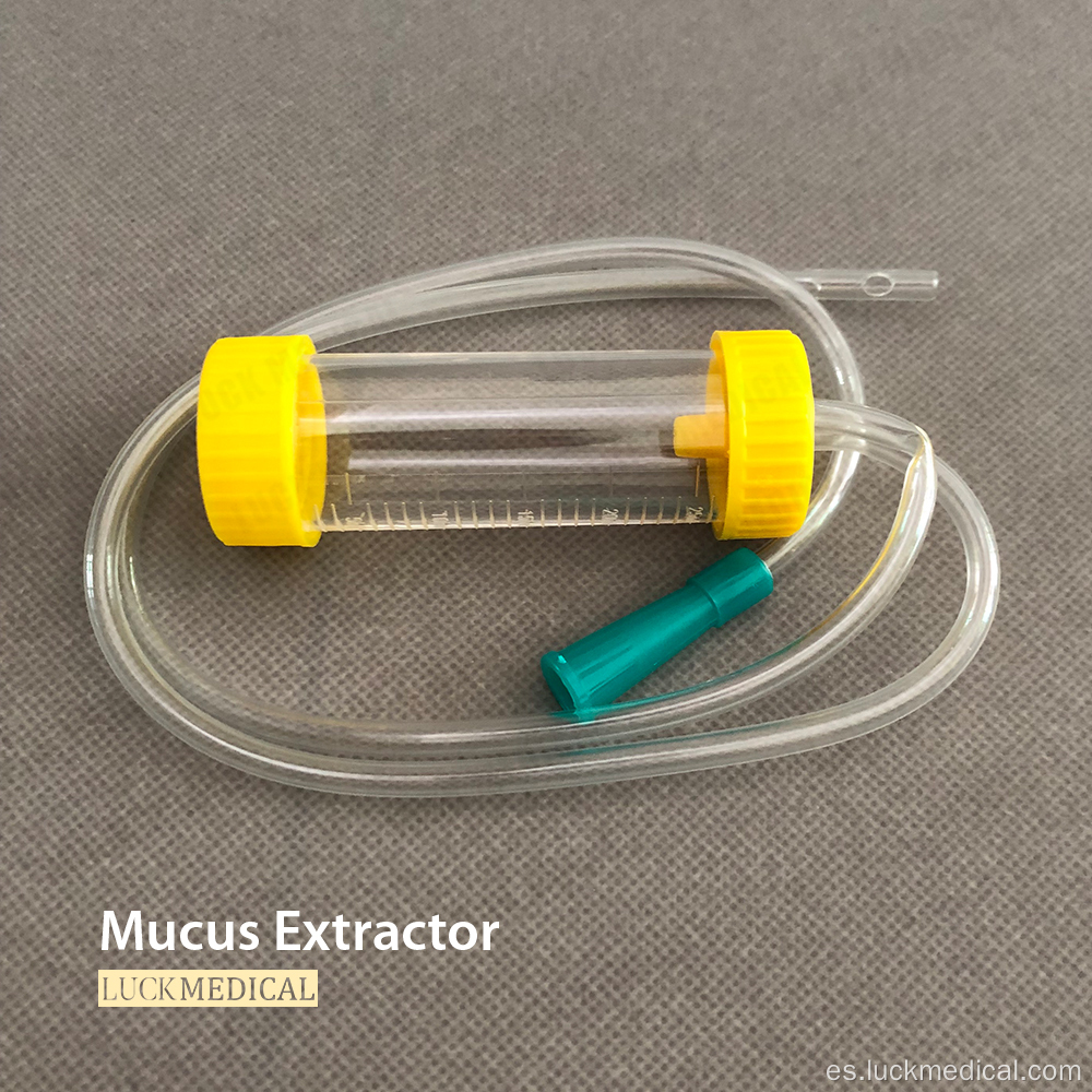 Tubo de extractor de moco de un solo uso