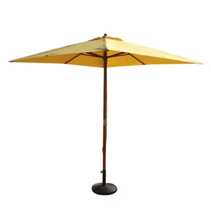 Hardwood Square Patio Umbrella with Water Resistance