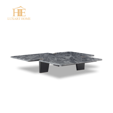 Minimalist Modern Italian Marble Coffee Table for Northern Living Room