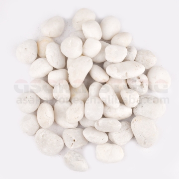 Hot Sale Natural White River Rock Cobbles - Polished Garden Decorative Stones