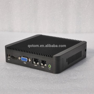 Qotom Mini PC with 8GB RAM 128GB mSATA SSD Core i3 processor HD Graphics 4000 2 LAN Mini PC Linux Ubuntu