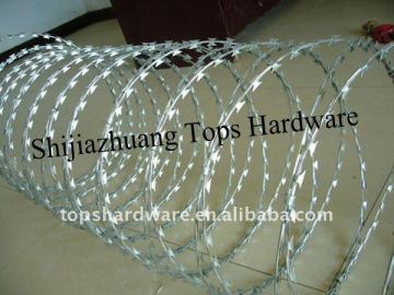 stainless steel razor barbed fence