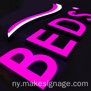 3d zilembo za ma acrylic