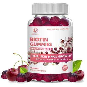 Vitamina și colagenul Pielea de creștere a părului biotină Gummies