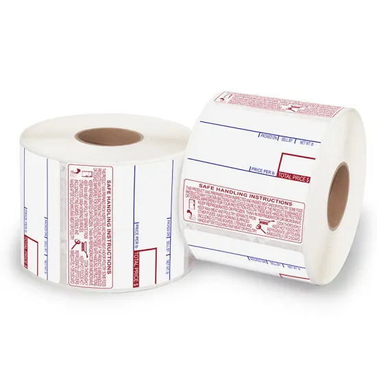 Custom Printing Barcode Label Direct Thermal Label Stickers