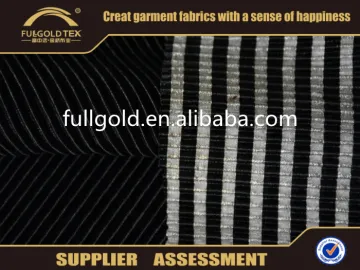 2016 Best Quality Black Shinning Stretch Crumple Foil Design Fabric For Dress