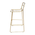 Złoty druciany krzesło 480x480x1000mm Nowoczesne design krzesło kawowe
