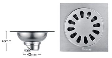 Rectangular chinese quality stainless steel bathroom garage floor drain covers