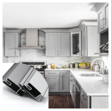 New Design Extruded Aluminum Kitchen Door Frame and C Channel Profile Drawings