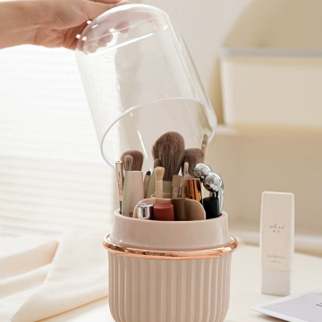 Luxury Transparent Rotatable Makeup Brush Storage Box