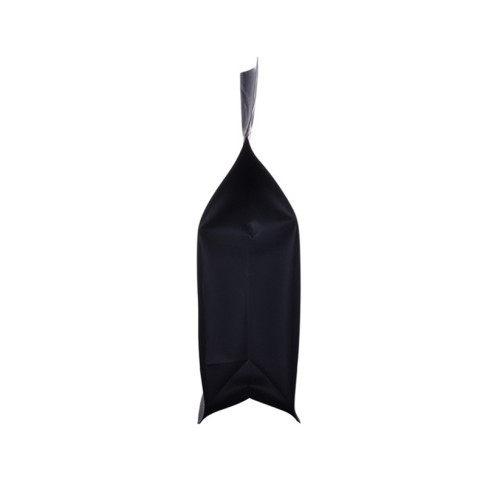 250g black recyclable plastics coffee bag with valve