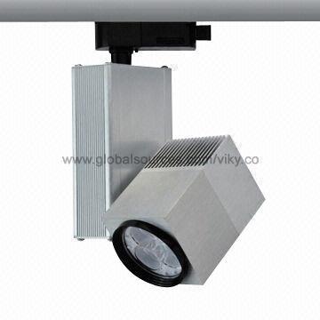 9W LED Track Light, Die-cast Aluminum Housing, Heat-radiating Performance