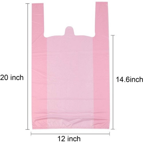 Black Plastic Garbage T Shirt Clear Custom Packaging Deli Saddle Bag