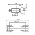 Single Lever Bathroom Show Mixers