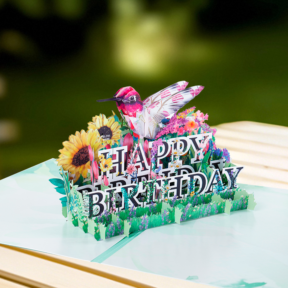 creative happy birthday music card
