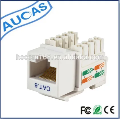 PunchDown Keystone Jack / rj45 modular plug / commscope cat6 keystone jack