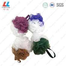 Mixture style two color mesh sponge ball