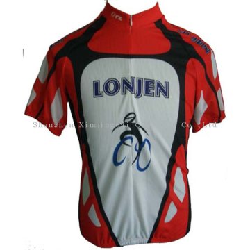 100% Polyester Fully Sublimated Xl / Xxl Custom Printed Cycling Jerseys Bike Wear Clothing