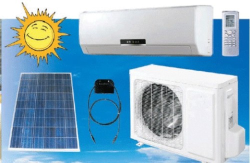 100% Solar Air Conditioner Solar Power DC Solar Sun Energy Air-Conditioner