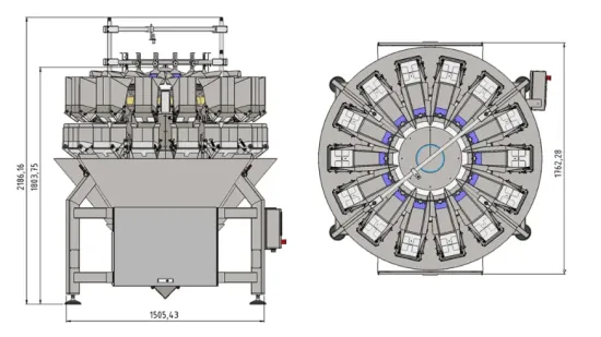 High-tech 14 Head Multi-head Combination Weigher