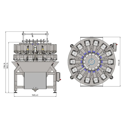 High-Tech 14 Head Multi-Head Combination Weigher