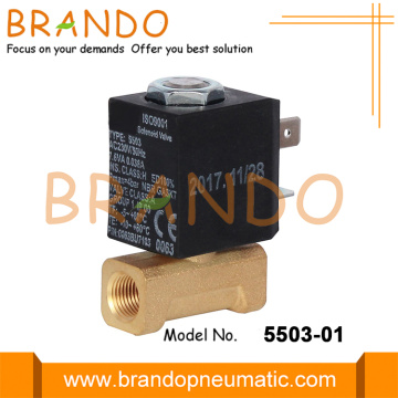 Elettrovalvola a solenoide per elettrodomestici con riscaldatore in ottone da 1/8 &#39;&#39; NPT