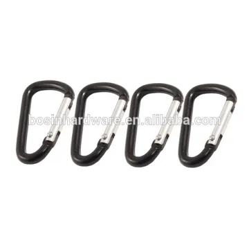 Fashion High Quality Metal 40mm Length D Shape Aluminum Carabiner