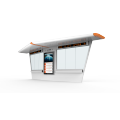 Outdoor digital display bus stop