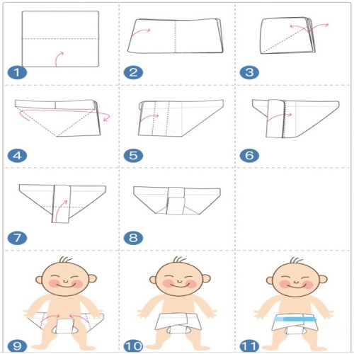 흡수성면 거즈 아기 기저귀