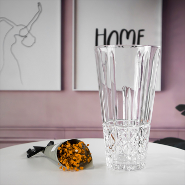Unique Tall Custom Clear Glass Vase - Wholesale Handmade Cylinder Flower Vase