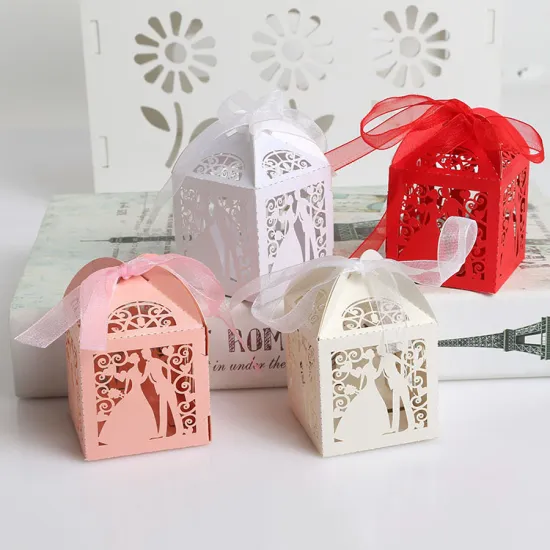 Square wedding candy chocolate box