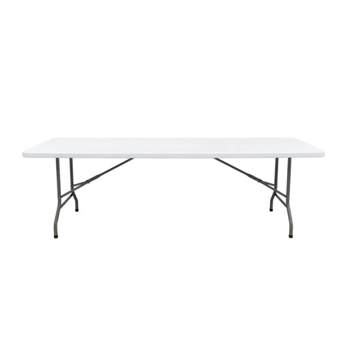 Mesa dobrável de plástico branco portátil ao ar livre 8FT